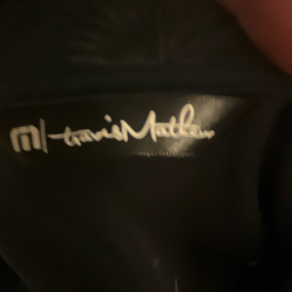 TravisMathew Men's Golf Polo Shirt Blue 2XL “At The Buffet”Graphic Print Logo SS - Picture 12 of 16